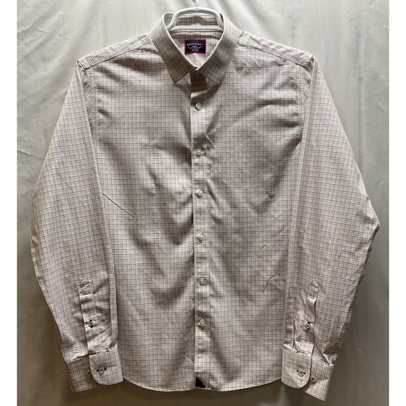 UNTUCKit Other - Men's UNTUCKit‎ Long Sleeve Plaid Dress Shirt White Pink Blue Slim Fit Large